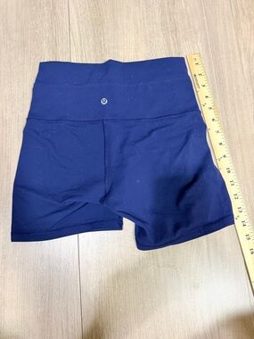 lululemon athletica Women's Deep Blue High-Rise Bike Shorts